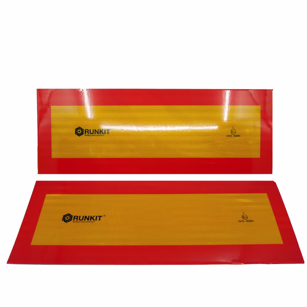 Placa reflectorizanta vehicul lung (set 2 buc) 56,5 cm x 20,5 cm omologata