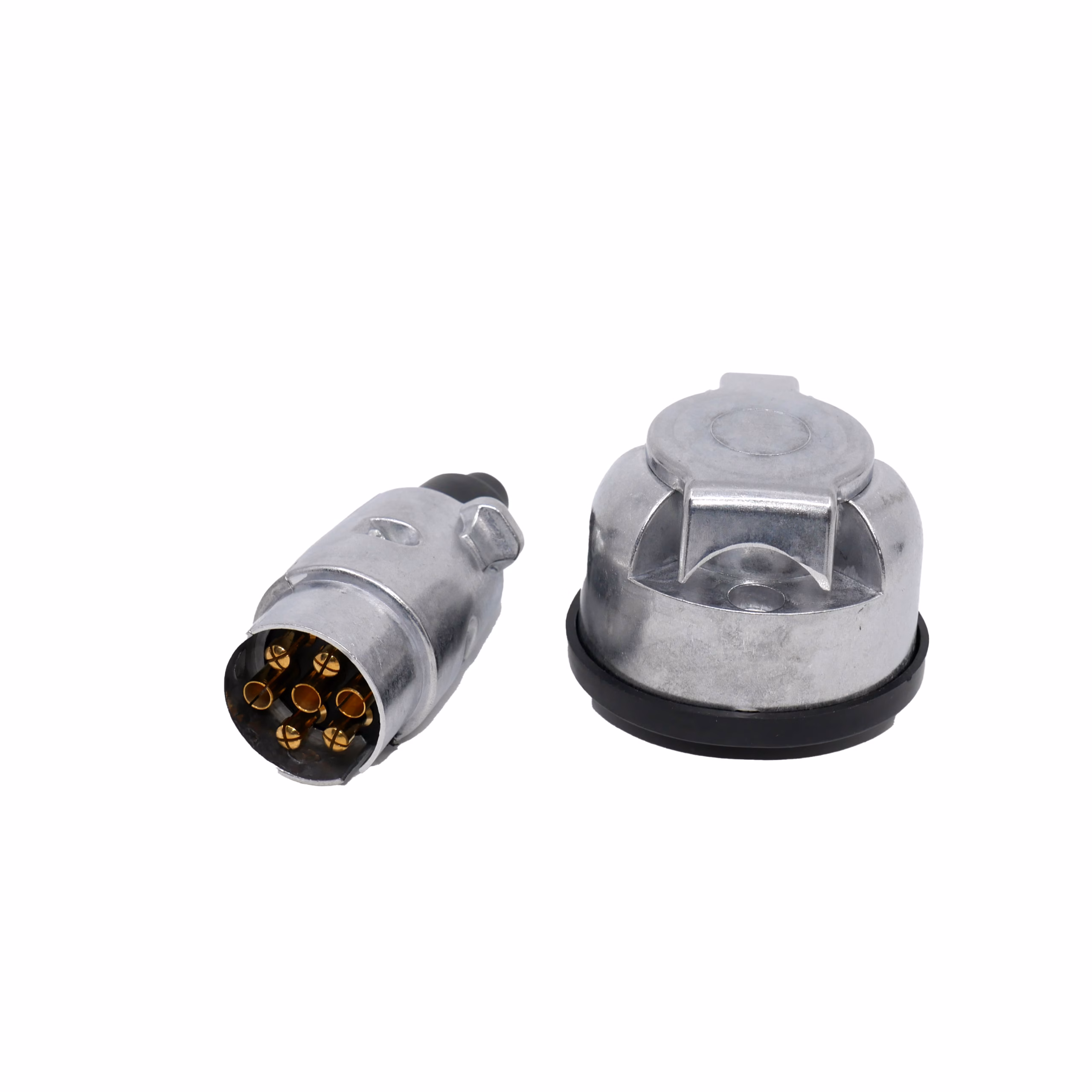 Fișă + priză remorcă metal 12V 7 pini RUNKIT